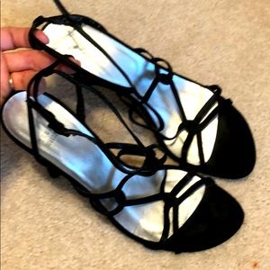 Stuart Weitzman satin heels